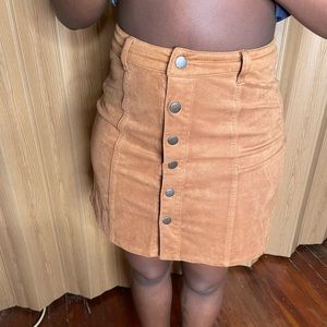 button up skirt
